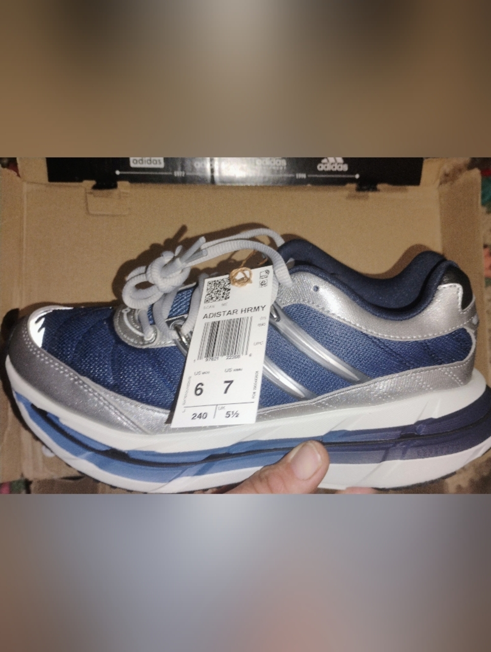 adidas Adistar HRMY Men's US Size 6 Women's Size 7 New In Box - Picture 2 of 4